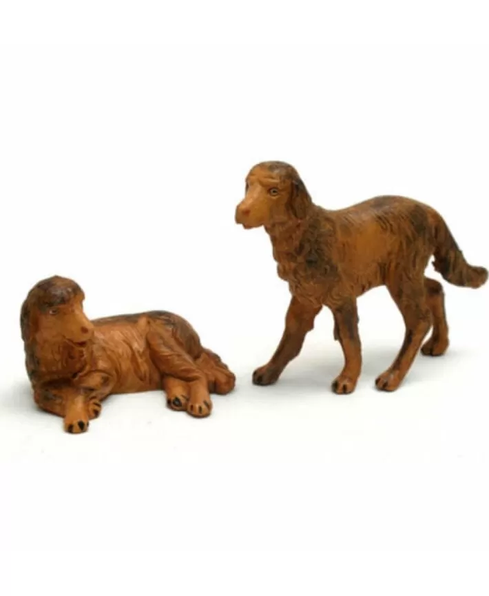 2Pc St 5" Dog Figure Fontanini | Noel Eternel Discount