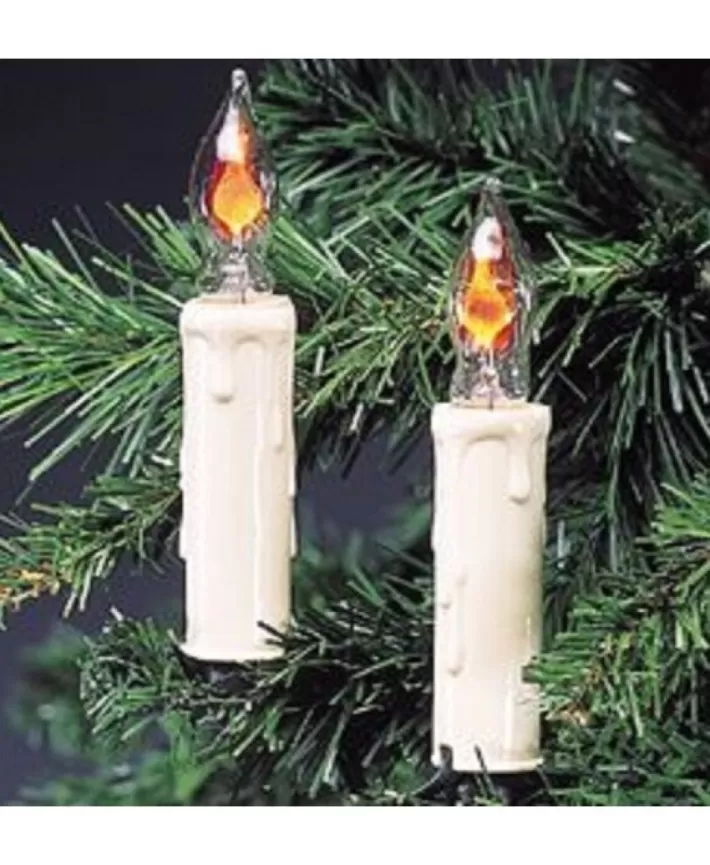 7-Light Flicker Flame Candle Light Set On Clips | Noel Eternel Shop