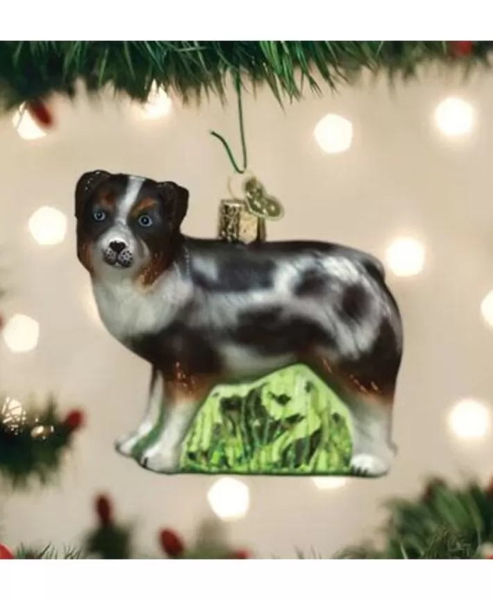 Australian Shepherd Glass Ornament | Noel Eternel Cheap