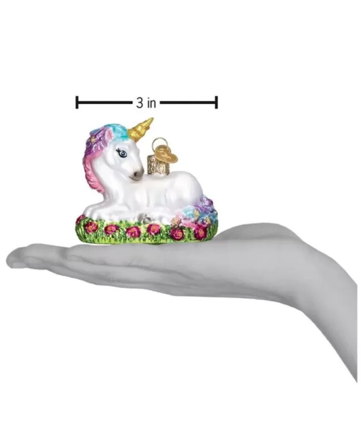 Baby Unicorn Blown Glass Ornament | Noel Eternel New