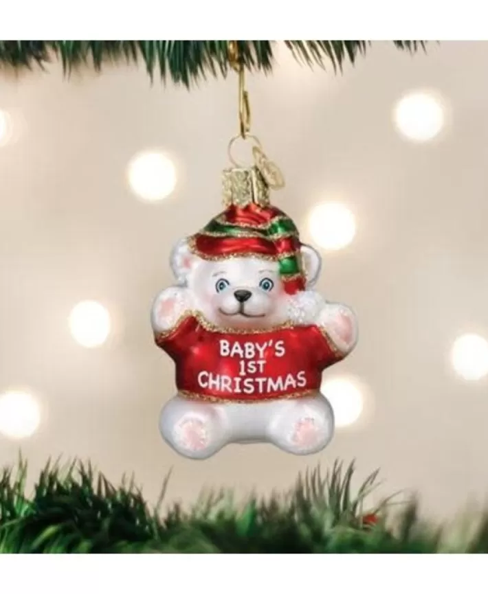 Baby'S 1St Christmas, Mouth Blown Glass Ornament | Noel Eternel Discount