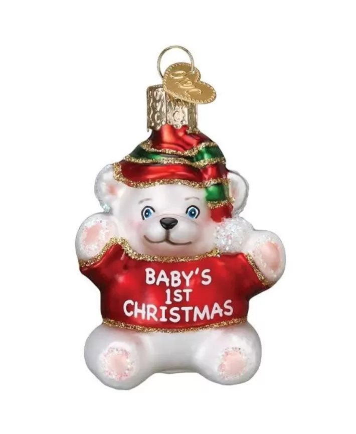 Baby'S 1St Christmas, Mouth Blown Glass Ornament | Noel Eternel Discount