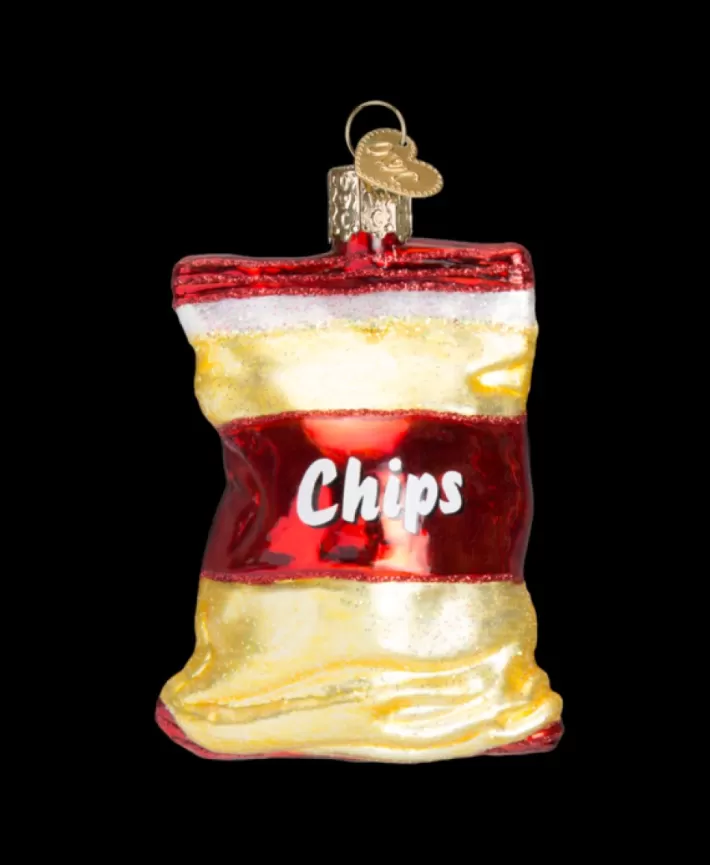 Bag Of Chips Blown Glass Ornament | Noel Eternel Cheap