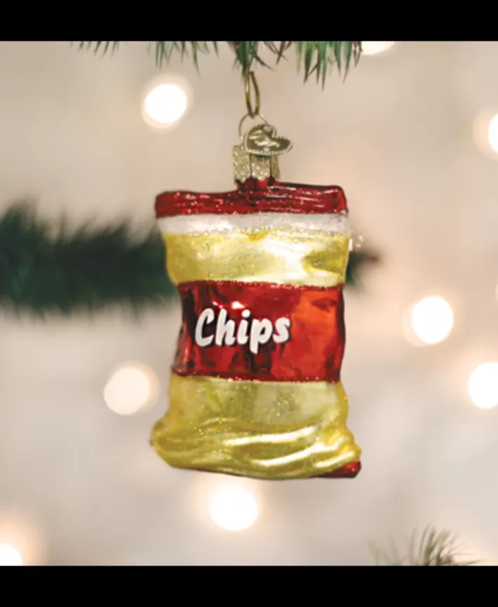 Bag Of Chips Blown Glass Ornament | Noel Eternel Cheap