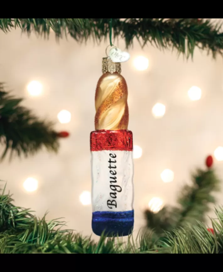 Baguette Mouth Blown Glass Ornament | Noel Eternel Hot