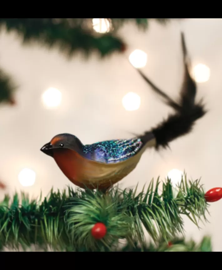 Barn Swallow Mouth Blown Glass Ornament | Noel Eternel Cheap