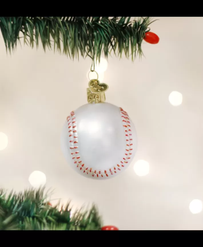 Baseball Blown Glass Ornament | Noel Eternel New