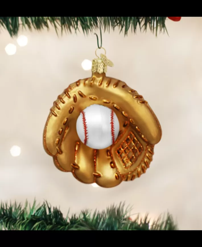 Baseball Glove Glass Ornament | Noel Eternel Store