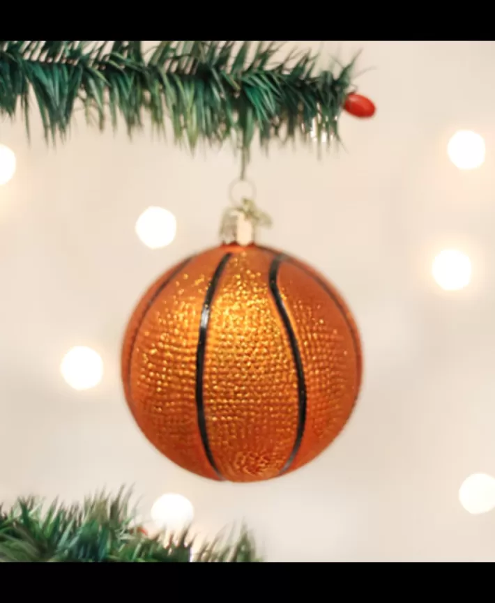 Basketball Mouth Blown Glass Ornament | Noel Eternel Online