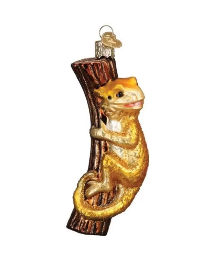 Bearded Dragon Mouth Blown Glass Ornament | Noel Eternel Cheap