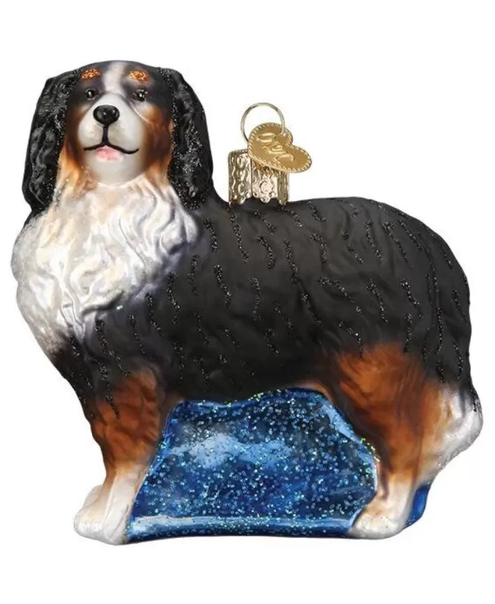 Bernese Mountain Dog, Mouth Blown Glass Ornament | Noel Eternel Shop