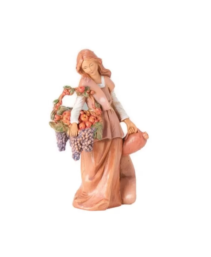 Bethany - Villager With Grapes 5" Fontanini Nativity | Noel Eternel Discount