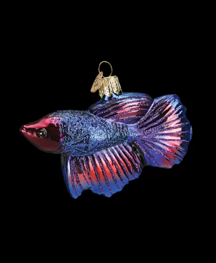 Betta Fish, Mouth Blown Glass Ornament | Noel Eternel Cheap