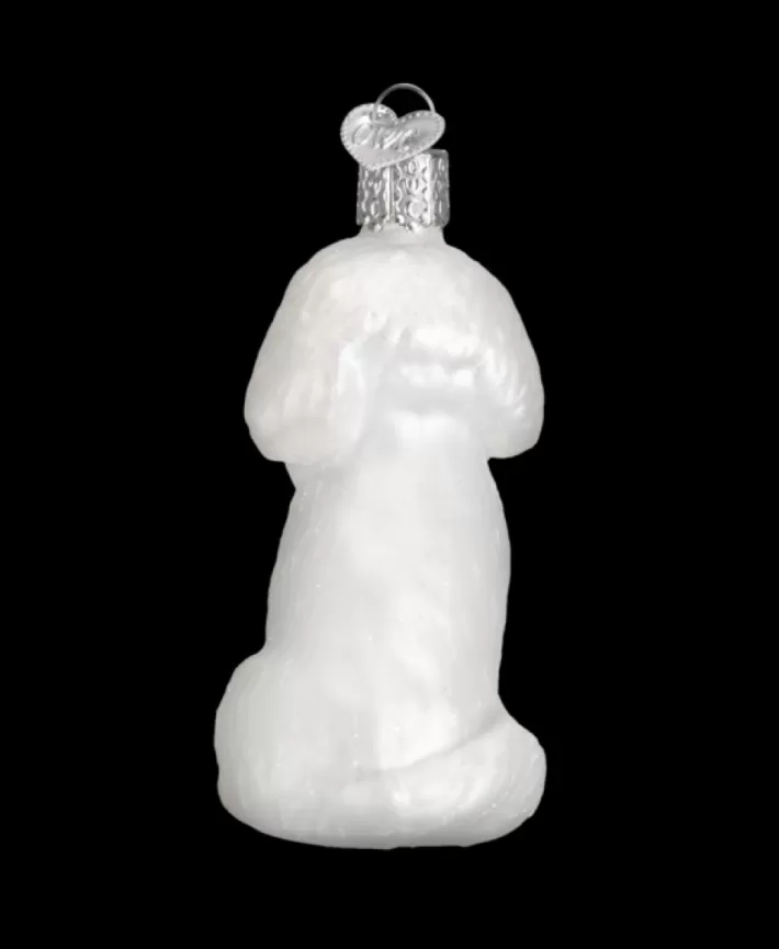 Bichon Frise Dog, Blown Glass Ornament | Noel Eternel Flash Sale