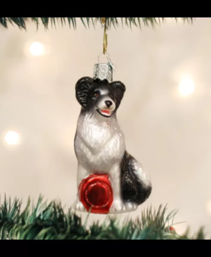 Border Collie, Mouth Blown Glass Ornament | Noel Eternel Best