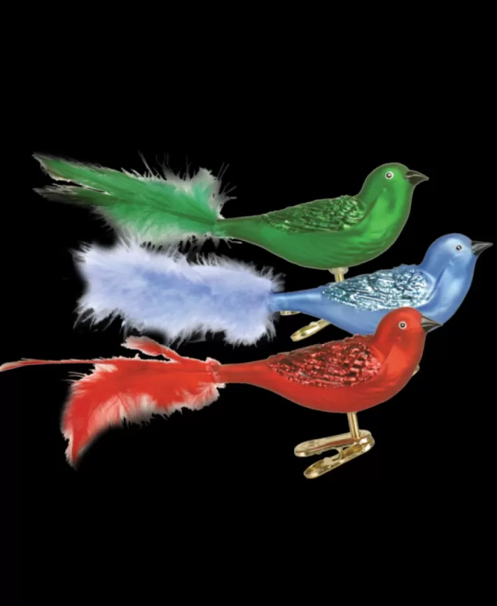 Brilliant Songbird Mouth Blown Glass Ornament | Noel Eternel Best