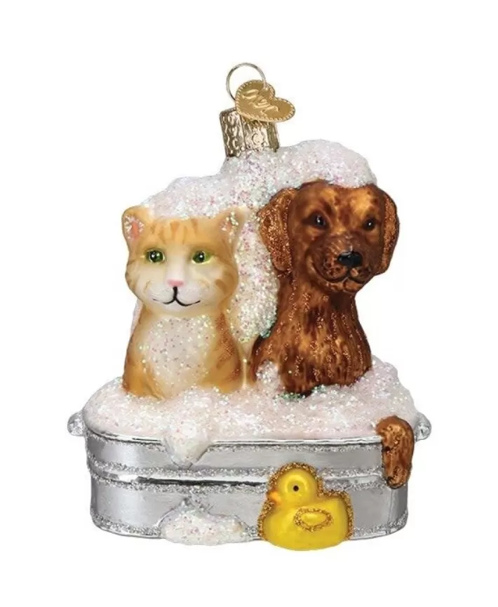 Bubble Bath Buddies Glass Ornament | Noel Eternel Online