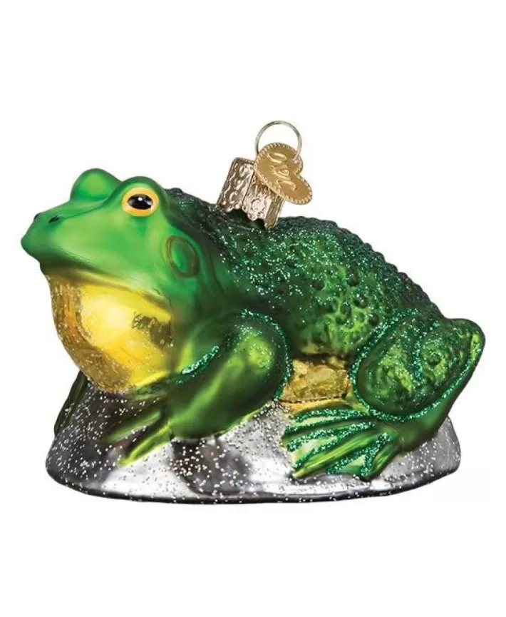 Bullfrog, Mouth Blown Glass Ornament | Noel Eternel Cheap