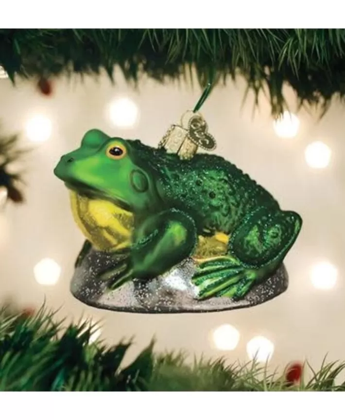 Bullfrog, Mouth Blown Glass Ornament | Noel Eternel Cheap