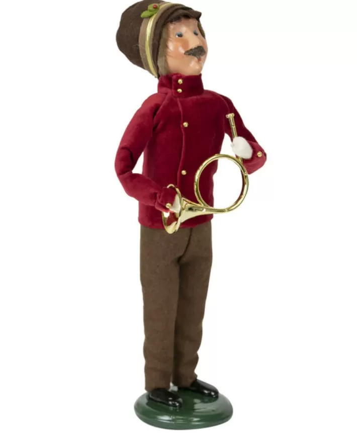 Burgundy Man With Trumpet By Byers' Choice | Noel Eternel Hot