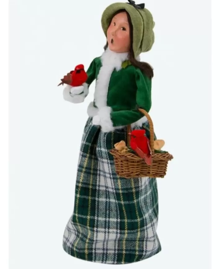 Byers' Choice Carolers Woman With Cardinals | Noel Eternel Online