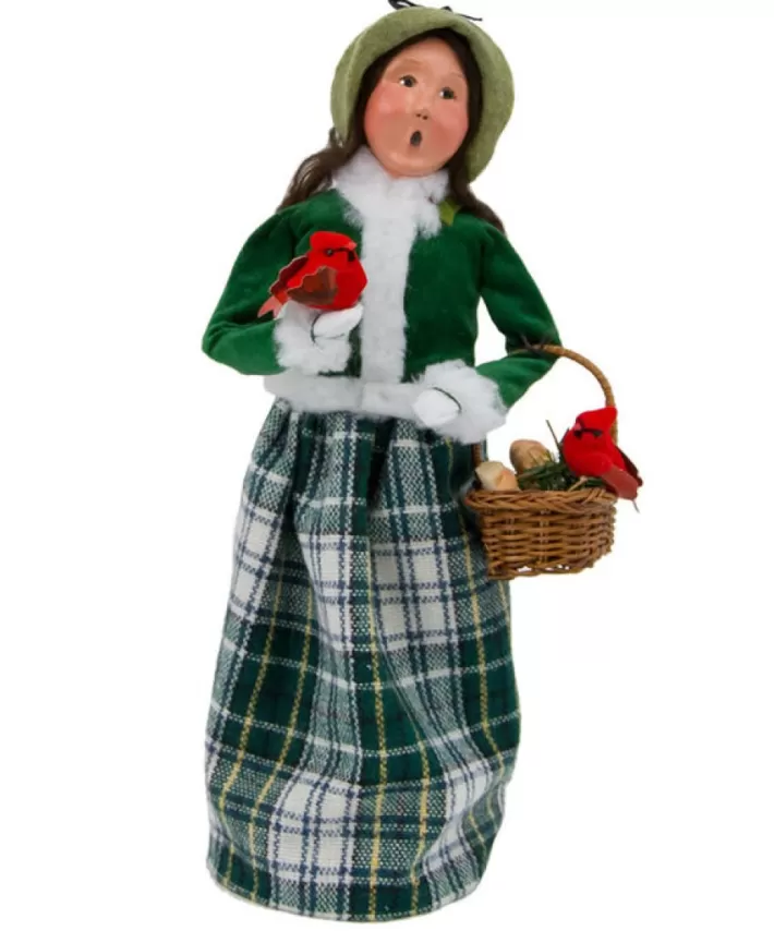 Byers' Choice Carolers Woman With Cardinals | Noel Eternel Online