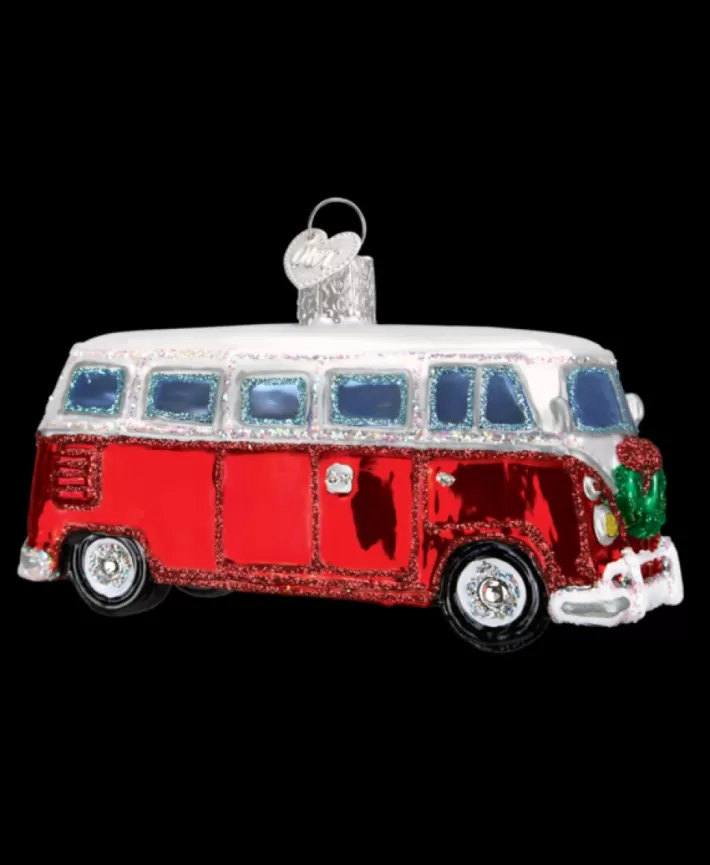 Camper Van Mouth Blown Glass Ornament | Noel Eternel Fashion