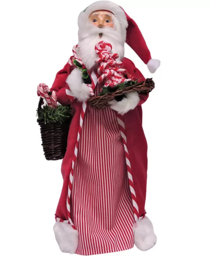 Candy Cane Santa By Byers' Choice | Noel Eternel New