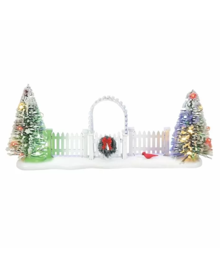 Cardinal Christmas Gate - Village Accessories New 2021 | Noel Eternel Clearance