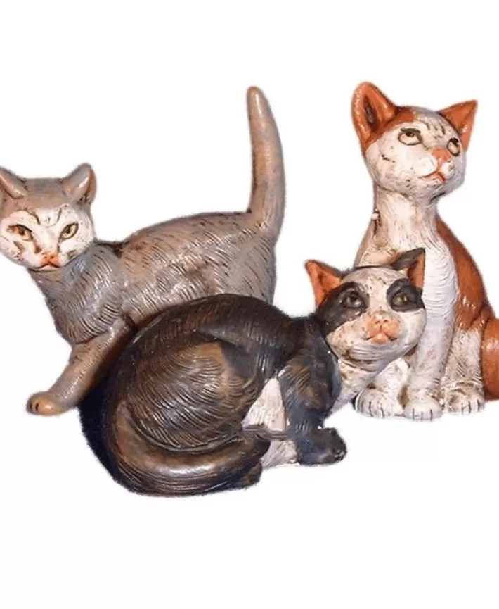 Cats 3-Pc Set Fontanini 5'' Nativity Scale | Noel Eternel Online