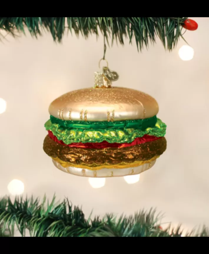 Cheeseburger Mouth Blown Glass Ornament | Noel Eternel Fashion