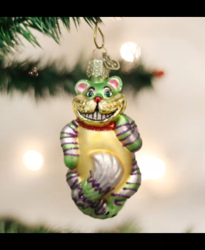 Cheshire Cat, Mouth Blown Glass Ornament | Noel Eternel Cheap