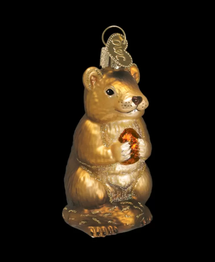 Chipmunk, Mouth Blown Glass Ornament | Noel Eternel Fashion