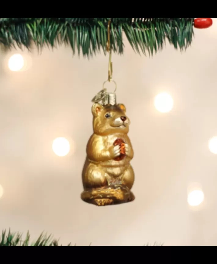 Chipmunk, Mouth Blown Glass Ornament | Noel Eternel Fashion