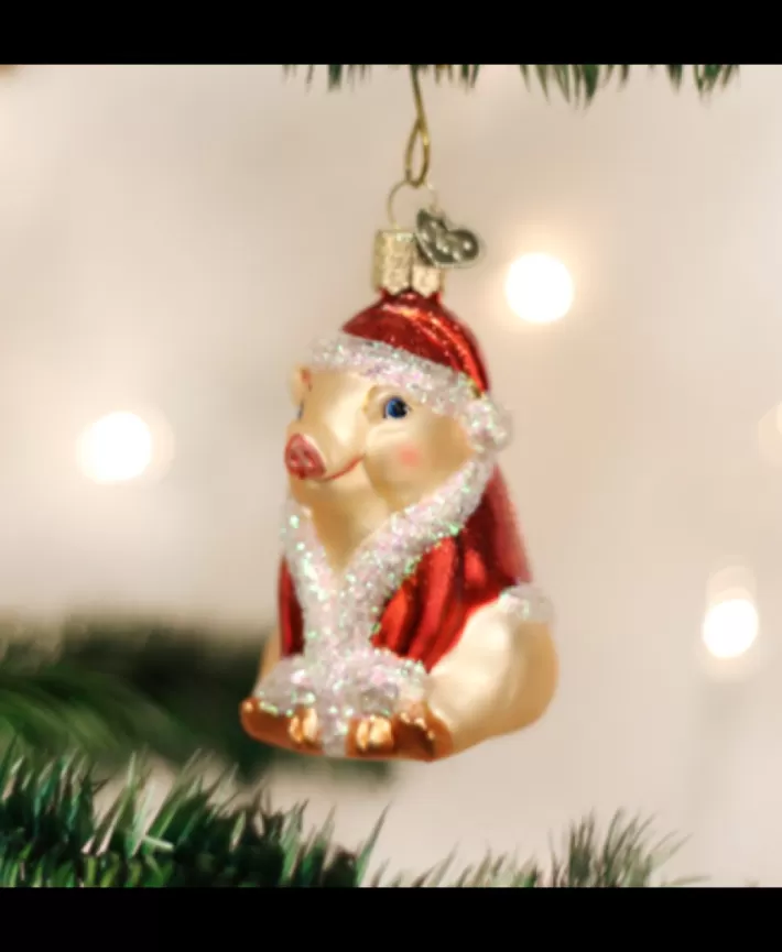 Christmas Ham, Mouth Blown Glass Ornament | Noel Eternel Best Sale