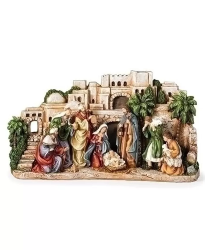 City Of Bethlehem Nativity Scene 8" X 14" | Noel Eternel Shop