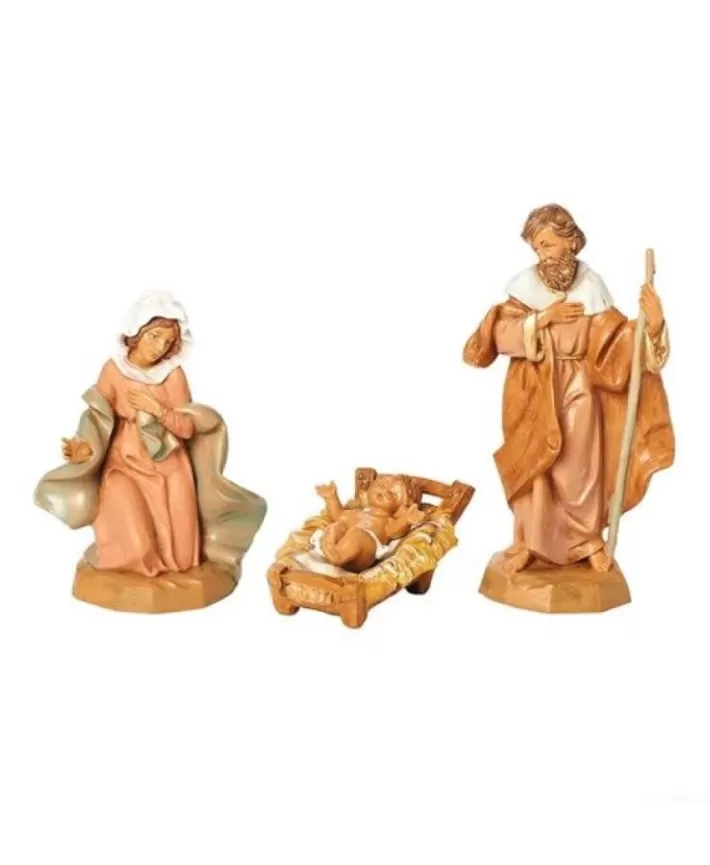 Classic Holy Family 5" Fontanini Nativity 3 Pcs Set | Noel Eternel Outlet