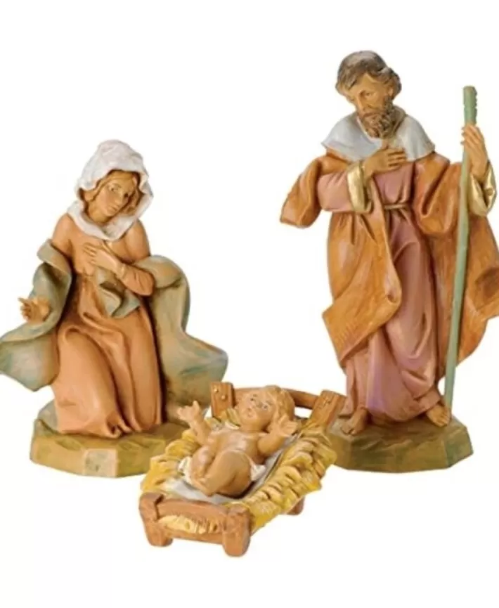 Classic Holy Family 5" Fontanini Nativity 3 Pcs Set | Noel Eternel Outlet