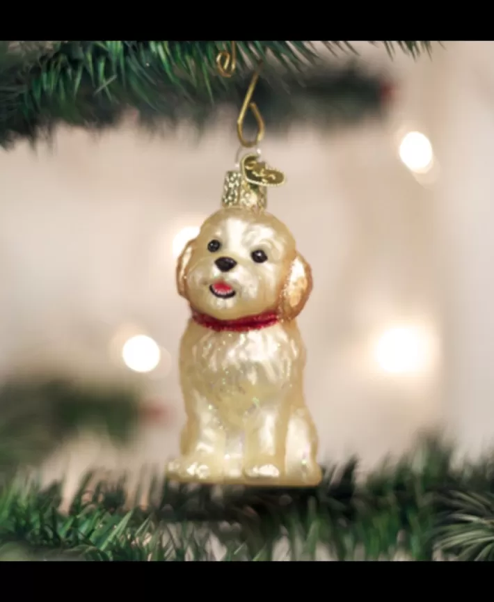 Cockapoo Puppy, Glass Dog Ornament | Noel Eternel Hot