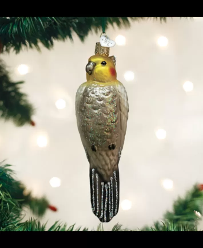 Cockatiel Mouth Blown Glass Ornament | Noel Eternel Best