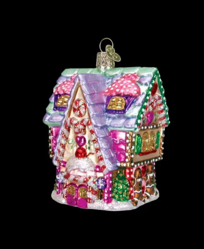 Cupcake Cabin, Mouth Blown Glass Ornament | Noel Eternel Hot