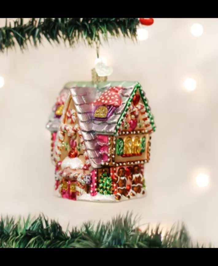 Cupcake Cabin, Mouth Blown Glass Ornament | Noel Eternel Hot