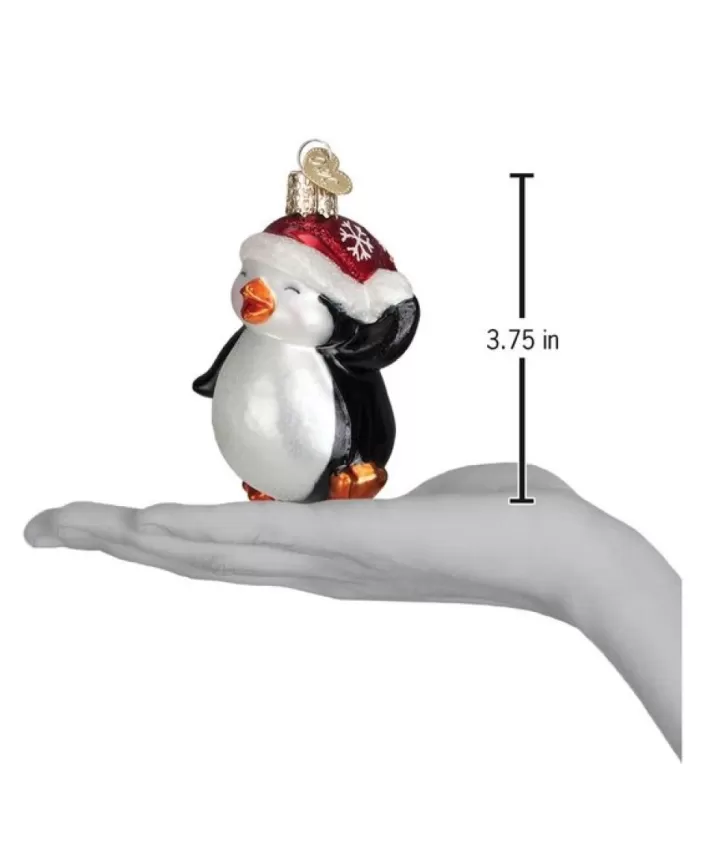 Dancing Penguin, Mouth Blown Glass Ornament | Noel Eternel Shop