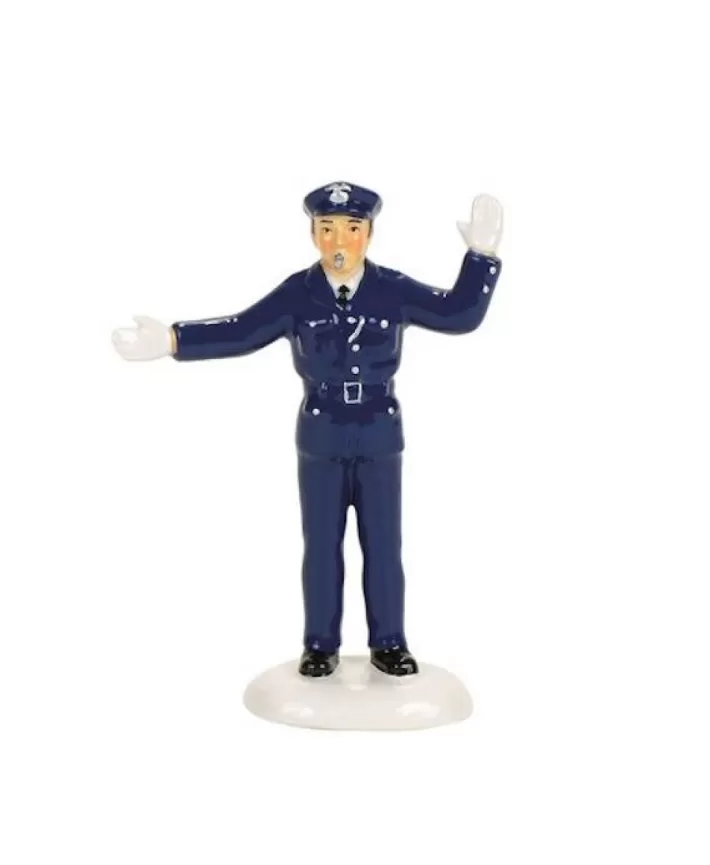 Department 56 ''Traffic Cop'' Snow Village Accessory 4057575 | Noel Eternel Best Sale