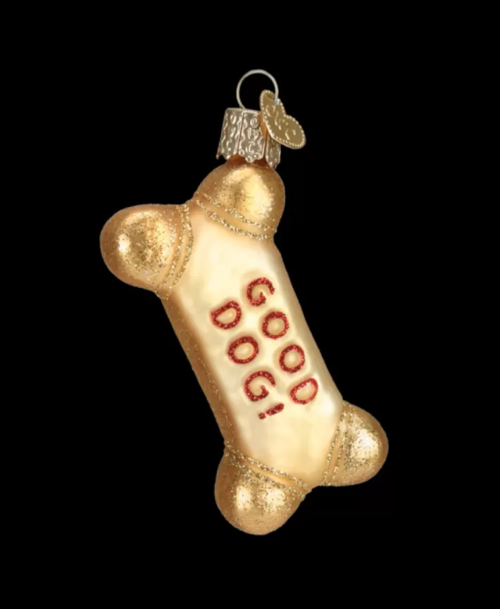 Dog Biscuit, Mouth Blown Glass Ornament | Noel Eternel Flash Sale