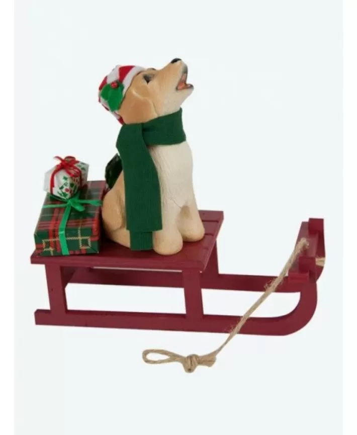 Dog With Sled By Byers' Choice | Noel Eternel Cheap