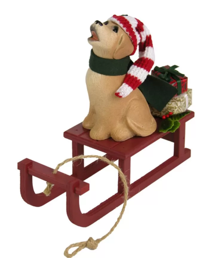 Dog With Sled By Byers' Choice | Noel Eternel Cheap