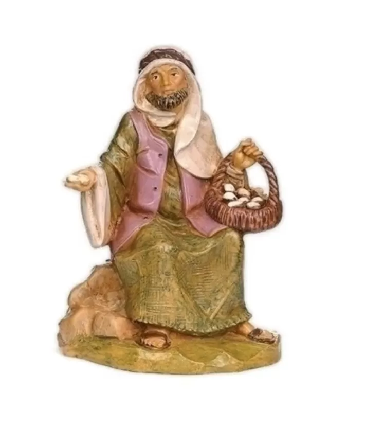 Ezra Egg Peddler 5" Fontanini Nativity | Noel Eternel New