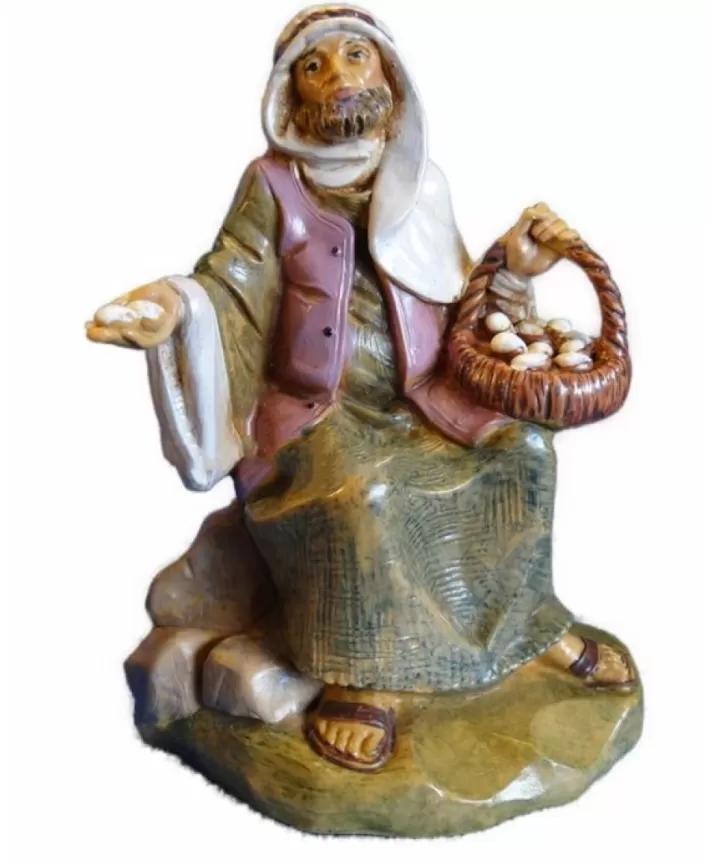 Ezra Egg Peddler 5" Fontanini Nativity | Noel Eternel New