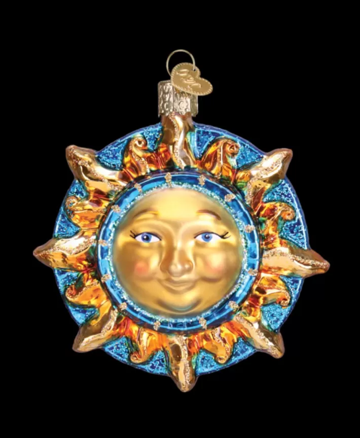 Fanciful Sun, Mouth Blown Glass Ornament | Noel Eternel Shop